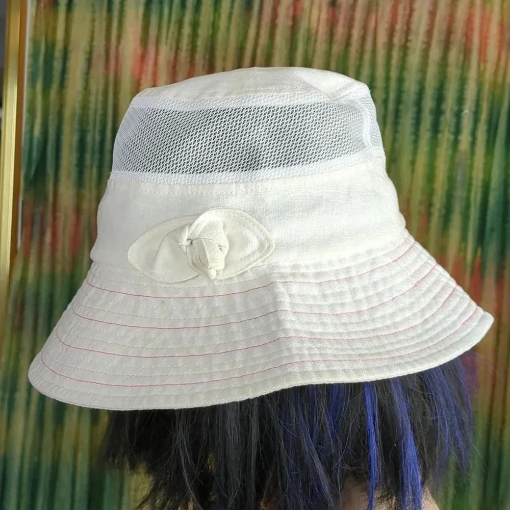 Sun Hat Bucket Hat Linen/Cotton Blend